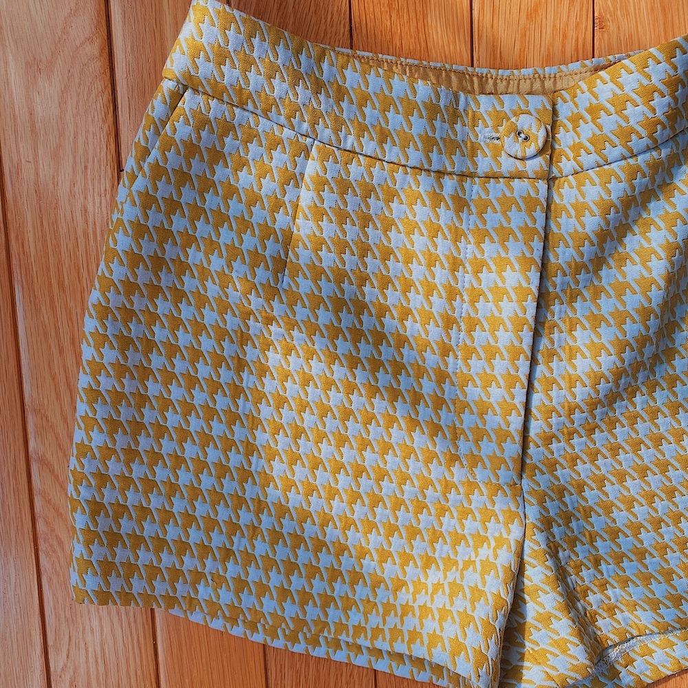 F21 Yellow Shorts